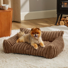 Bedsure ComfyFleece cat couch with plush faux fur for cozy naps