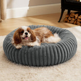 Bedsure ComfyFleece Donut Bed removable cover for easy cleaning and fresh comfort.