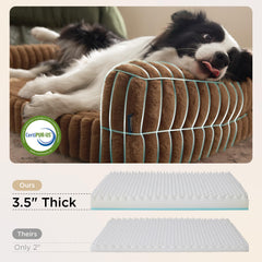 Bedsure large bed with three-sided bolster for head and neck support