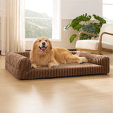 Bedsure ComfyFleece orthopedic dog bed memory foam for XL dogs with plush surface