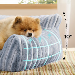 Bedsure ComfyFleece removable cover close-up showing easy cleaning features.