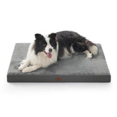 Bedsure ComfyFleece XL dog bed in crate provides cozy naps.