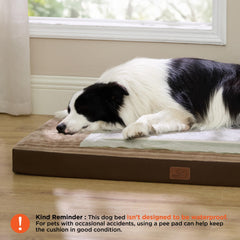 Bedsure ComfyFleece XL dog bed foam detail highlighting orthopedic support.