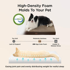 Bedsure ComfyFleece XL dog bed removable cover shown for easy washing.