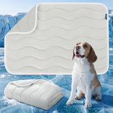 Bedsure Cooling Mat for Large Dogs top view shows cooling surface for instant comfort