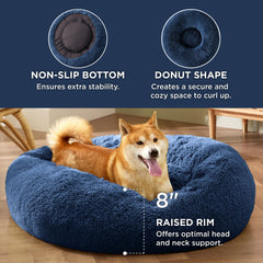 Bedsure Donut Bed anti-slip base keeps the round bed in place