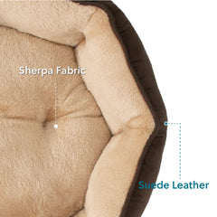 Bedsure dog bed with non-slip bottom for stable resting.