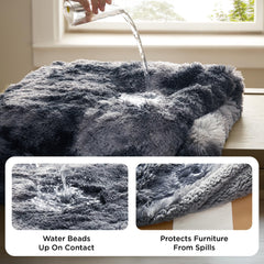 Bedsure sherpa-soft-side blanket offers cozy lounging comfort.