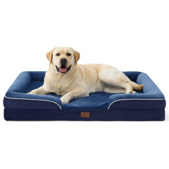 Bedsure jumbo orthopedic dog bed with removable washable cover for easy cleaning