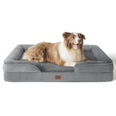 Bedsure L Plus orthopedic bed overview in gray, 38 inches, for spacious comfort.