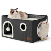 Bedsure large cat beds exterior view showcasing cozy indoor cat house