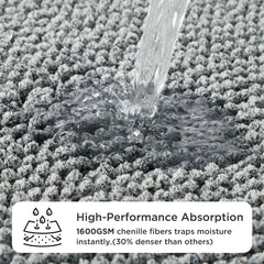 Bedsure non-slip back keeps the mat in place on any floor