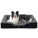 Bedsure orthopedic dog bed top view showing foam support for joint comfort.