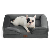 Bedsure orthopedic dog bed closeup of foam core for support.