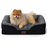 Bedsure orthopedic dog bed with washable cover for quick cleanup after play.