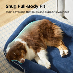 Bedsure dog bed with ultra-soft fleece surface for calm resting