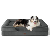 Bedsure orthopedic dog bed xl cover closeup showing waterproof protection and easy-care fabric