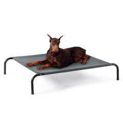 Bedsure Outdoor Elevated XL Dog Bed with cooling frame for outdoor lounging