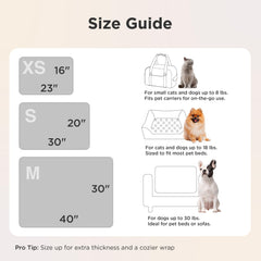 Bedsure travel-friendly folded blanket ready for on-the-go pets.