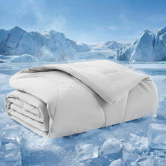 Bedsure Premium Cooling Blanket on a dog bed showing cooling comfort for pets