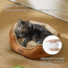 Bedsure round bolster design provides secure head and neck support.
