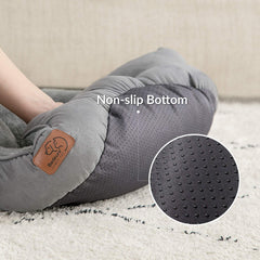 Bedsure sherpa plush cover grey enhances soft, luxurious lounging.