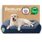 Bedsure SupportMax XL Pro orthopedic bed with plush cover for luxurious naps.