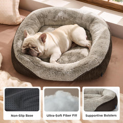 Bedsure corduroy fleece cover close-up highlighting durable, soft material.