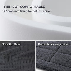 Bedsure washable dog crate bed travel-ready for car rides and on-the-go comfort