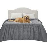 Bedsure waterproof bed cover guards sofa from spills and accidents