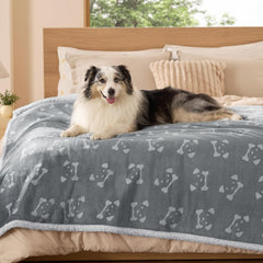 Bedsure waterproof blanket on sofa protects furniture from spills and accidents