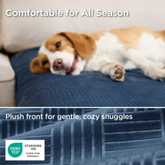 Bedsure crystal velvet close-up showing soft texture for pet comfort