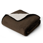 Bedsure waterproof dog blanket for small dogs on coffee brown sofa protects against spills