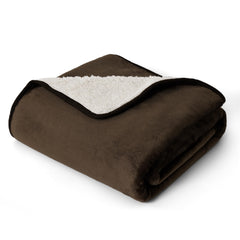 Bedsure waterproof dog blanket for small dogs on coffee brown sofa protects against spills