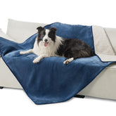 Bedsure waterproof dog blanket XL blue laid flat for full coverage