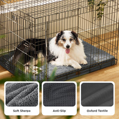 Bedsure XL dog bed anti-slip base keeps bed in place.