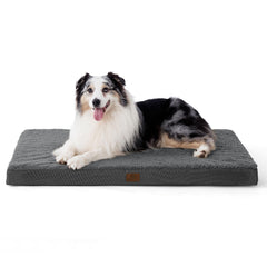 Bedsure XL dog bed with egg crate foam detail for joint support.