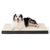 Bedsure XL Dog Bed in crate with foam supports joints for restful sleep.