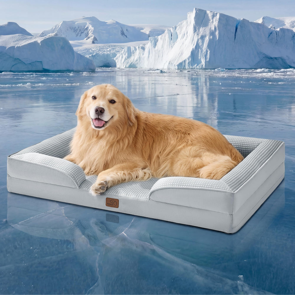 Bedsure XL Dog Bed with orthopedic egg-crate foam for lasting joint support and comfort