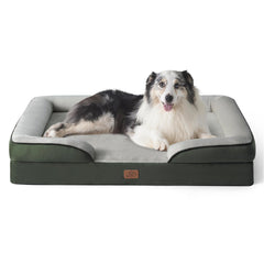 Bedsure XL orthopedic dog bed front view with extra-wide surface for large dogs