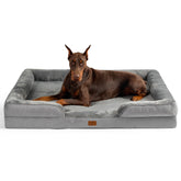 Bedsure XXL orthopedic dog bed top view with ample space for large dogs.