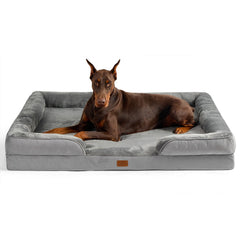 Bedsure XXL orthopedic dog bed top view with ample space for large dogs.