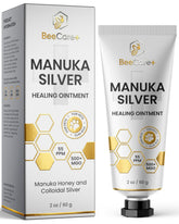 BeeCare+ Manuka Honey Ointment bottle pour for precise pet wound care