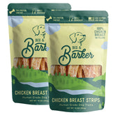 Beg Barker chicken jerky strips for dogs, protein-packed reward.