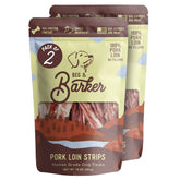 Beg & Barker pork jerky pack-2-hero: premium dog treats for training.