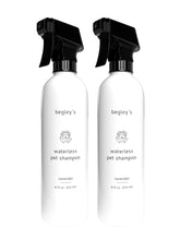 Begley's No Rinse bottle front for bathless pet cleaning