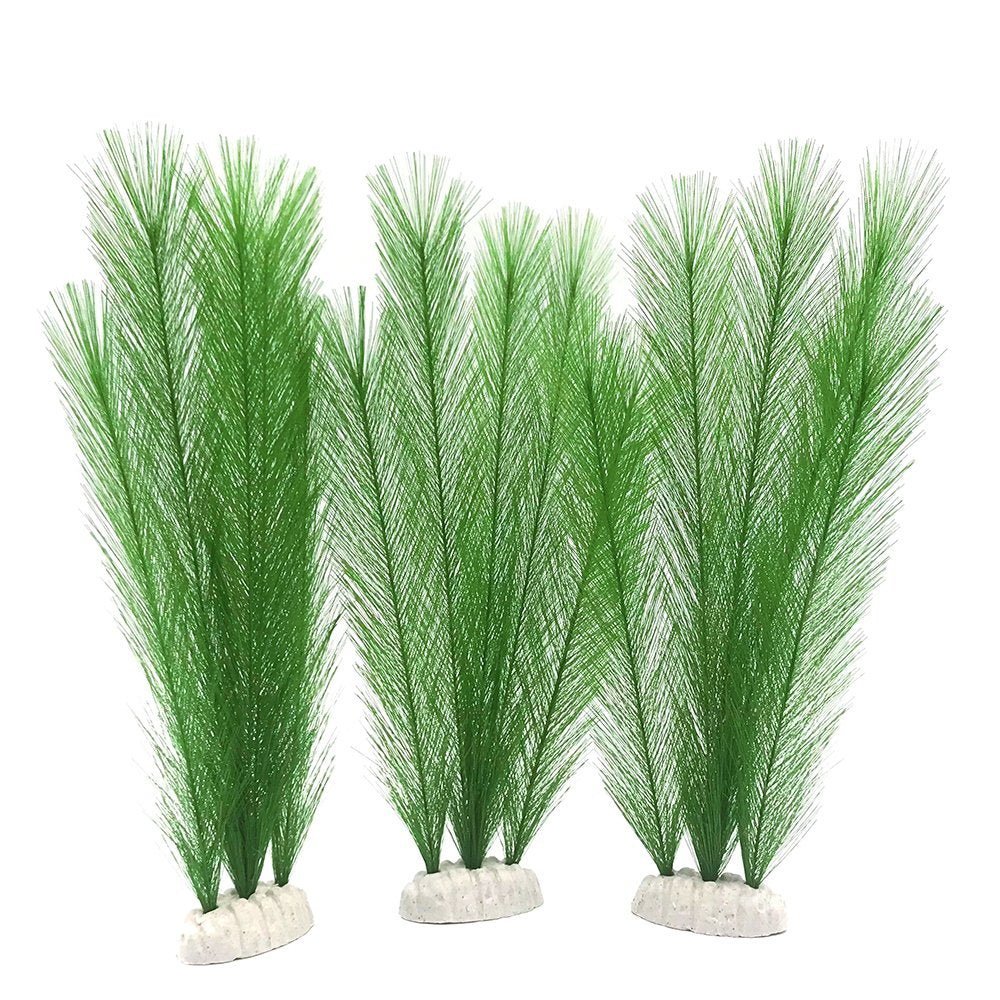 BEGONDIS aquarium silk plants with lush green leaves for a natural habitat and hiding spots.