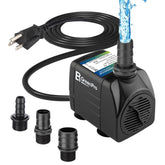 BeGreenPro 550GPH submersible pump front view for aquarium circulation