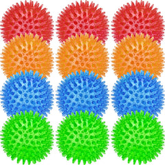 Beieverluck blue spiky squeaky ball for fetch and chew sessions