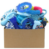 Beiker puppy chew toys pack ball in blue, ideal for interactive play and teething relief.